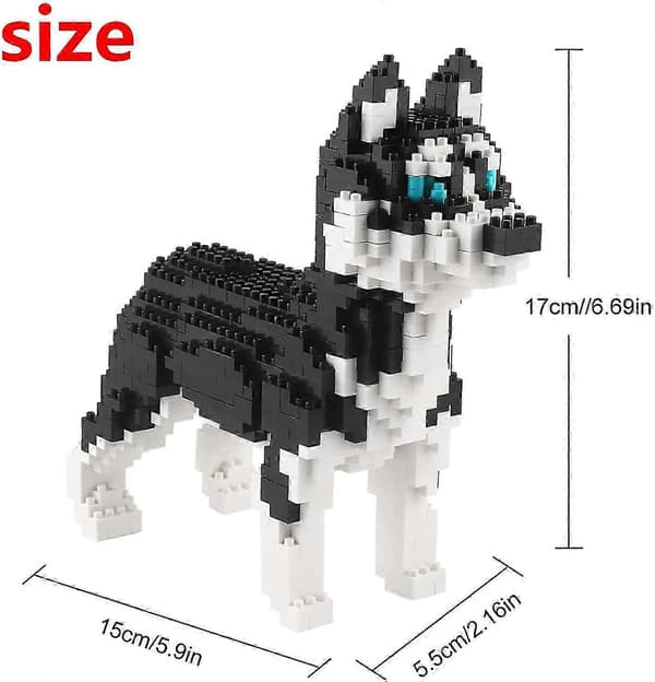 Miniatyr Hundblock, 950 Bitar Kljm-02 (Husky)