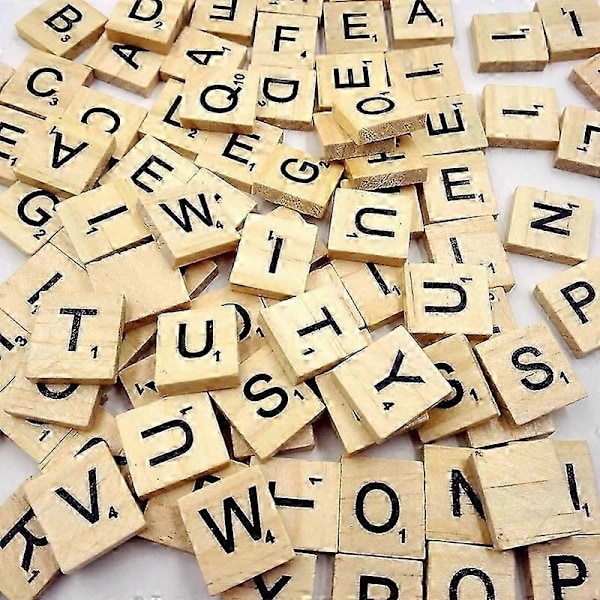 100 puista kirjainlaattaa, Scrabble-kirjaimia askarteluun
