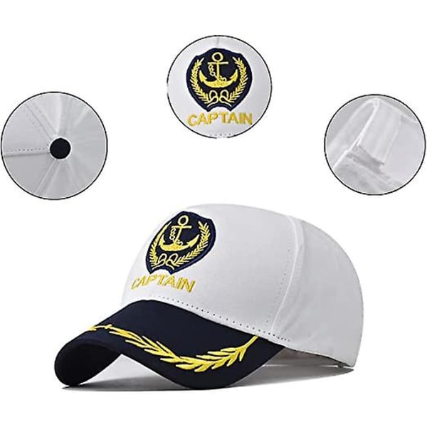 Kapteenin Hat Baseball-lippikset Merellinen Merimies Laivaston Hatut, Säädettävät Kapteenin Veneily Baseball-lippikset