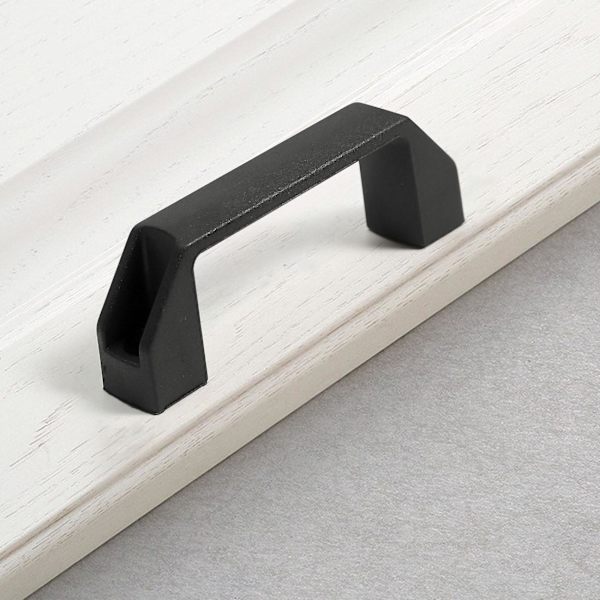 Sort 90 mm 8,9 cm hulrumsplads plastik skabsgreb