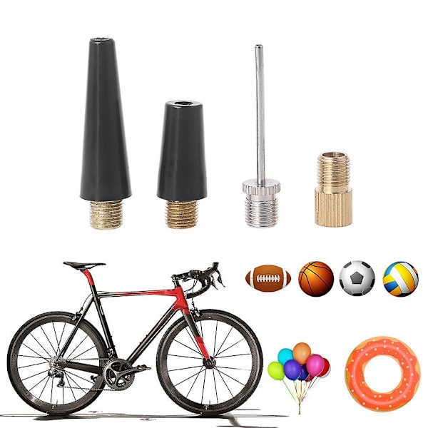 Cykeladapter Inflation Adapter Sæt Pump Adapter Ventil Adapter Luftpumpe