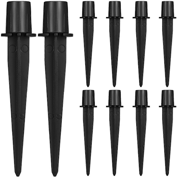 10 stk. Jordspyd Udskiftning Have Solcellelampe Pæle Metalspyd Havestokke Sti Lys Spyd Udskiftning