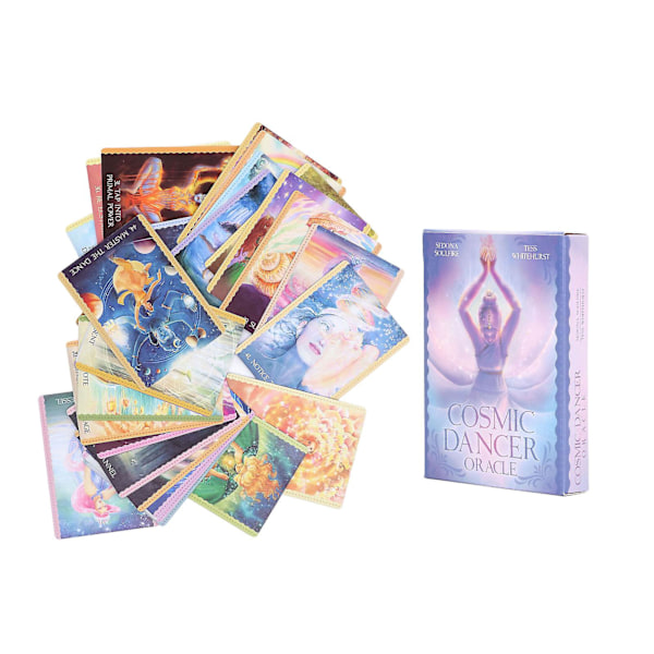 Cosmic Dancer Oracle Tarot -pakka - Englanninkieliset ennustuskorttit, ennustamiseen ja viihteeseen (44 pakkaa)