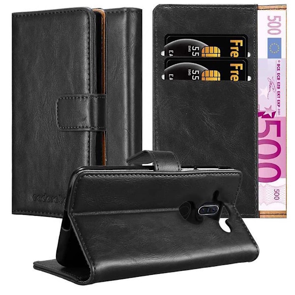 Nokia 8 Sirocco Hylster Cover Case Etui - blank overflade med standfunktion og kortlomme