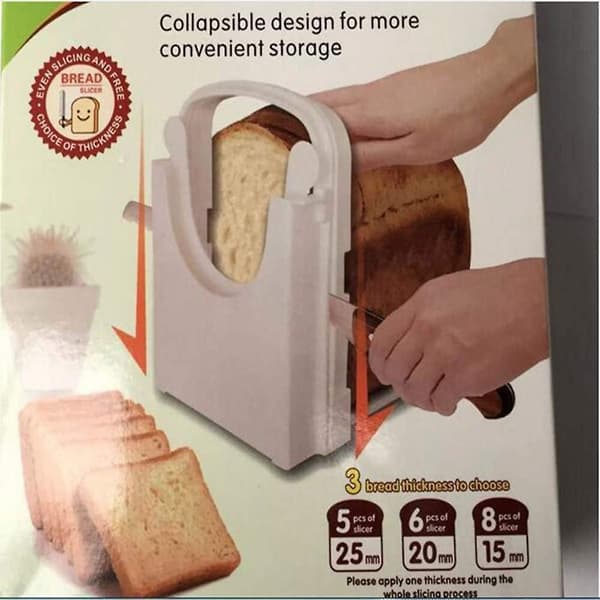 Brödskärare, Justerbar, Vikbar, 5 skivor tjock