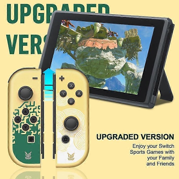Kontroller för Nintendo Switch, L/R Joypad Switch-kontroller med dubbel vibration, stöd för väckning/rörelse-kontroll, kompatibel med Nintendo Switch/LITE