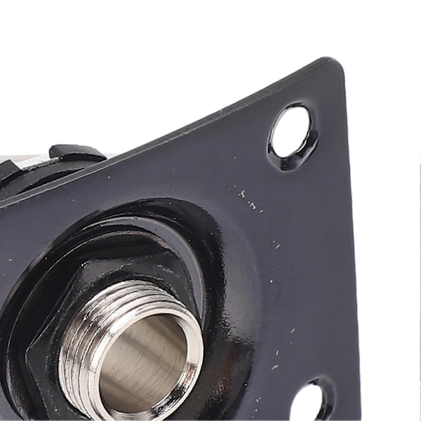 Guitar Output Jack Plade Kvadratisk Form Metal Kompakt Guitar Jack Stikplade til Telecaster Sort