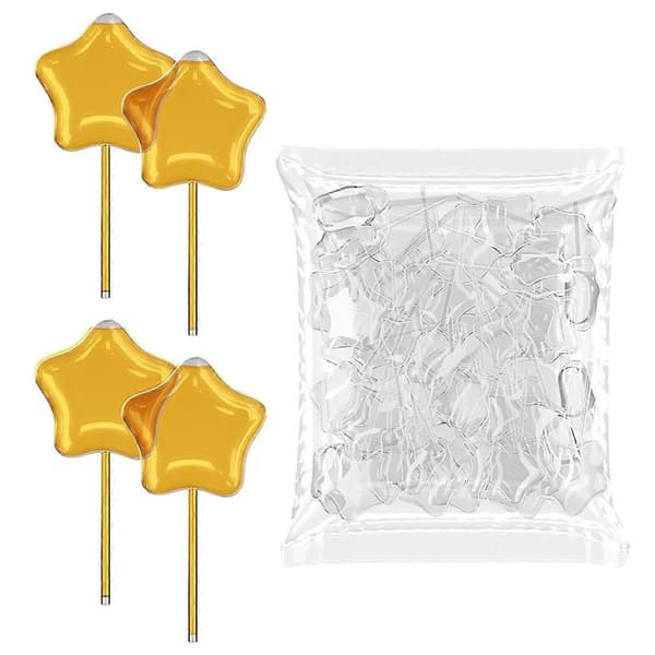 50 stk. 4 ml Cupcakes Engangs Plastik Transfer Pipetter Stjerneform