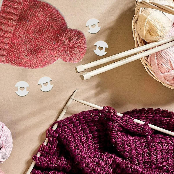 Aftagelige Pom Pom Knapper til Huer, 10 stk. Pom Pom Holder Strikket Hue Fremstilling Fastgørelsesværktøjer, Pompom Holdere