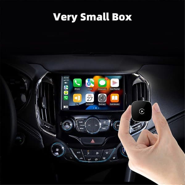 2 i 1 CarPlay Trådbunden till Trådlös CarPlay & för Android Auto Adapter Typ-C/USB Ai Box WiFi Bluetooth