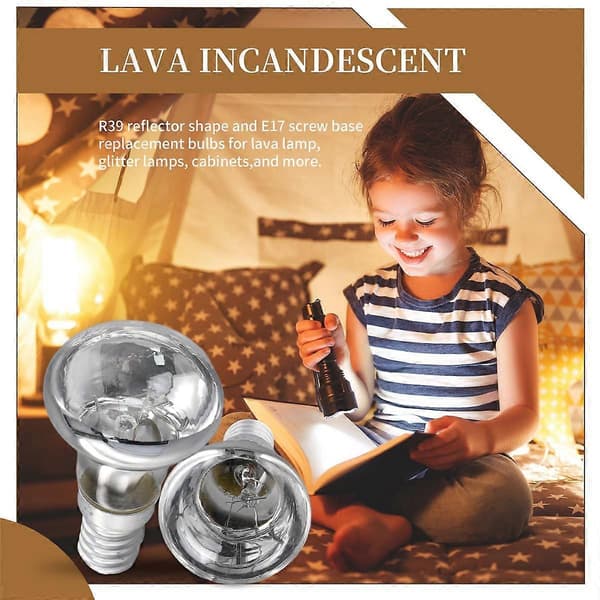 Lavalamp E14 R39 30W Spotlight Reflektor Spot Lys Pærer 5 stk
