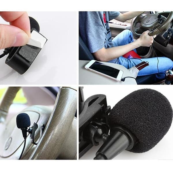 2,5 mm Mikrofoner for Bilstereo med Mic-aktivert Ekstern DVD GPS Bluetooth