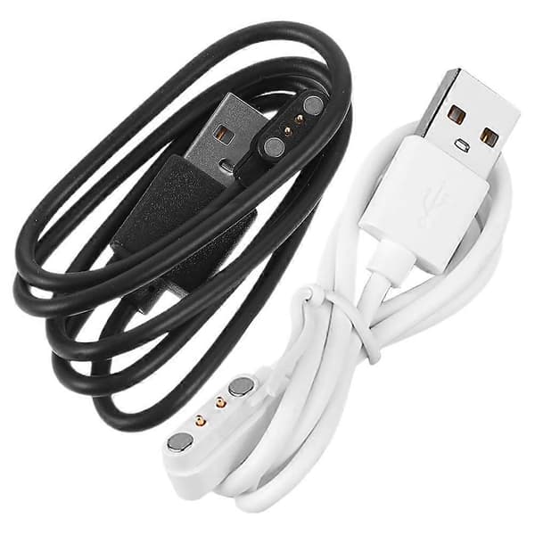 2 stk. Universell Smartklokke Ladekabel 2 Pin Magnetisk Smartklokke Ladekabel