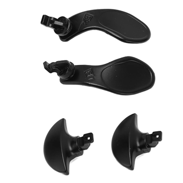 4 stk. Game Controller Bag Paddles Professionel Udskiftning Metal Bag Knapper til PS5 Edge Controller Sort