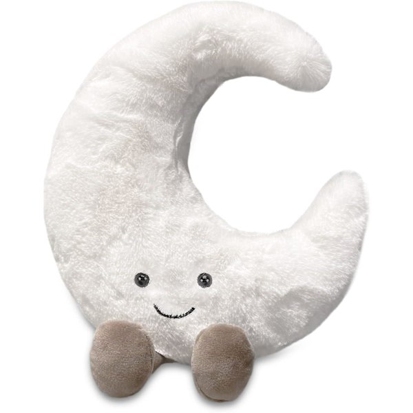 Amuseable Sun Moon -pehmolelu Täytetty eläin Plushie-nukke Leikkikalut Huoneen koristelahja lapsille (kuu + aurinko)