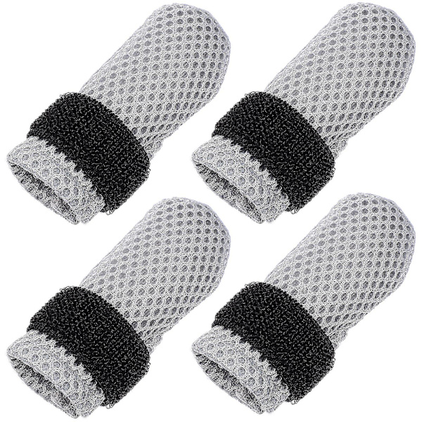 4 st kattfotsskydd Anti-scratch kattfotsskydd Kattunge tasshylsor Kattstövlar Skor Sockor Kloskydd