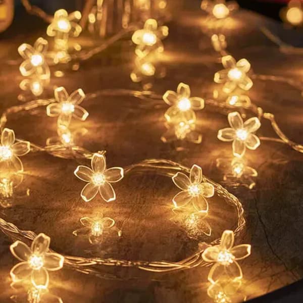 Dekorative LED-lys, julepynt, USB-drevet, 3 meter lang - krystallkule-stil