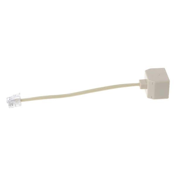 RJ11 Hanstik til 2 Hun Adapter Telefonledning Cat3 6P4C Stik 1 til 2