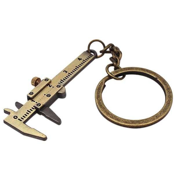 Mini Vernier Caliper Nyckelring Flyttbar Precision Fick Vernier Caliper Nyckelring