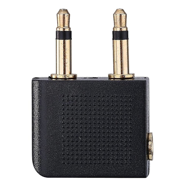 3-pak Flyadapter for Hodetelefoner, Gullbelagt Universal