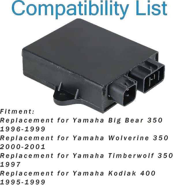 Ignitor CDI-boks erstatning til Yamaha Big Bear 350 1996-1999 / Wolverine 350 2000-2001 / Timberwolf