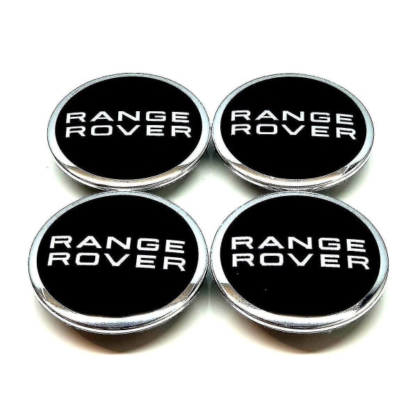 Shao Zwarte Range Rover Wheel Center Caps Navmärken 63mm 4 Styck För Evoque Defender Discovery Sport Vela