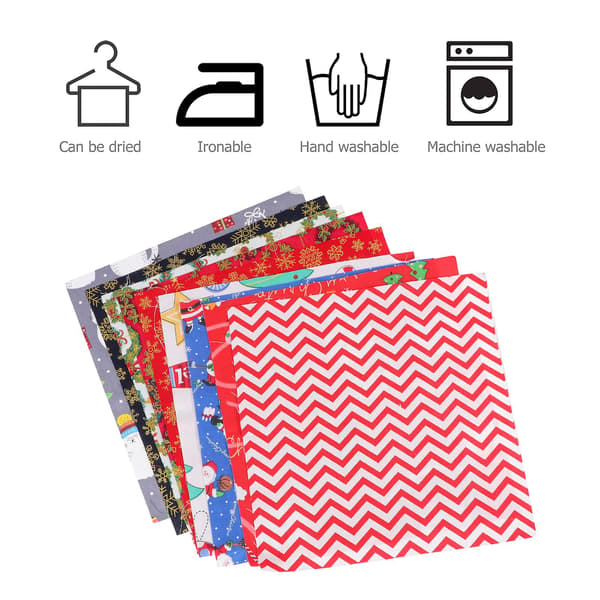9 stk. Jule DIY Patchwork Bomuld Klud DIY Klud Kreativ DIY Stof