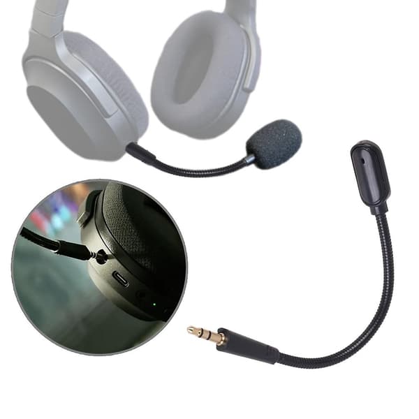 Udskiftningsmikrofon med svampdækning til Barracuda X Gaming Headset Mikrofoner