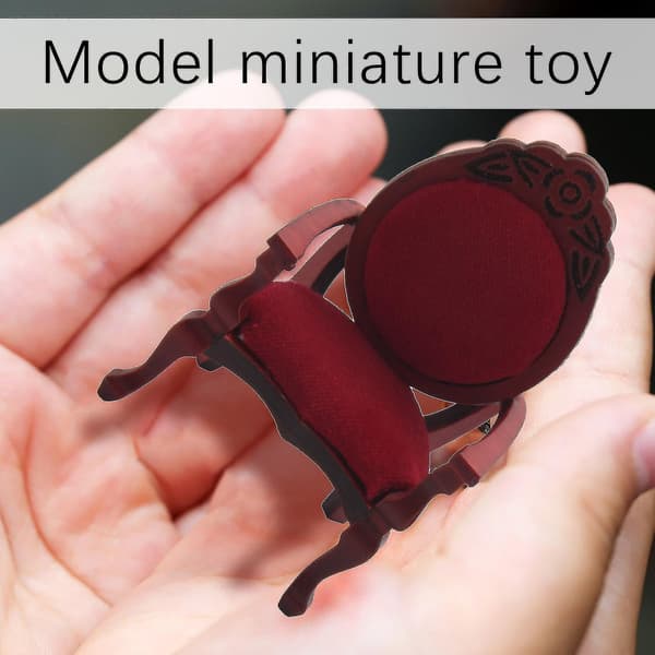 Trähusdocka Möbler Set Av Hus Miniatyrdocka Möbler Miniatyrdocka Accessori