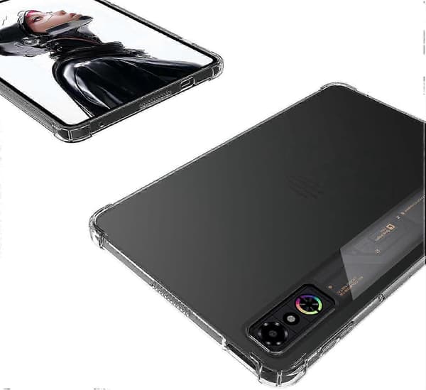 2025 Etui til RedMagic Astra Gaming Tablet, Blød TPU Bagside, Transparent Rød