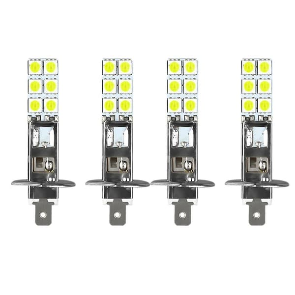 12PCS H1 6000K Super White 80W LED-strålkastarsats Dimljus