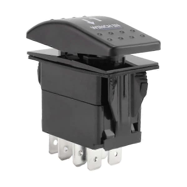 12V 20A Spil Ind Spil Ud ON-OFF-ON Vippekontakt 7 Ben LED blå js