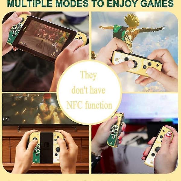 Kontroller för Nintendo Switch, L/R Joypad Switch-kontroller med dubbel vibration, stöd för väckning/rörelse-kontroll, kompatibel med Nintendo Switch/LITE