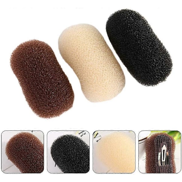 3-pack Volym Hårförstärkande Pad Clip Hårutfyllnadsverktyg Utskjutande Clip Hårklämma Huvudinsats Hårklämma
