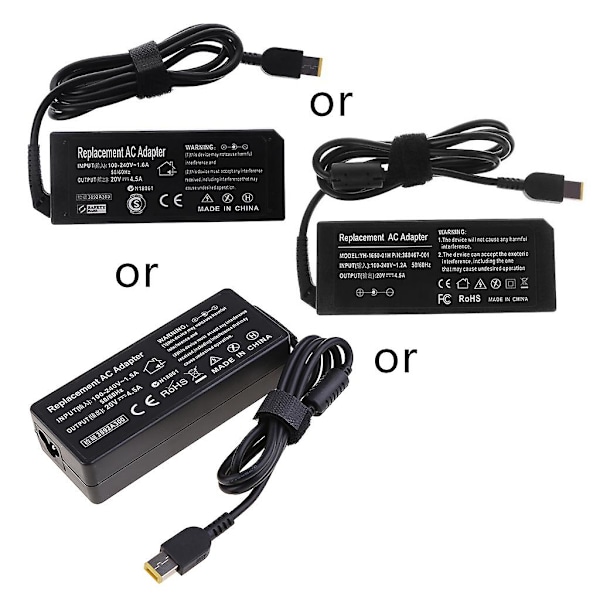 20v 4.5a 90w AC-adapter batteriladdare strömförsörjning för Lenovo Thinkpad