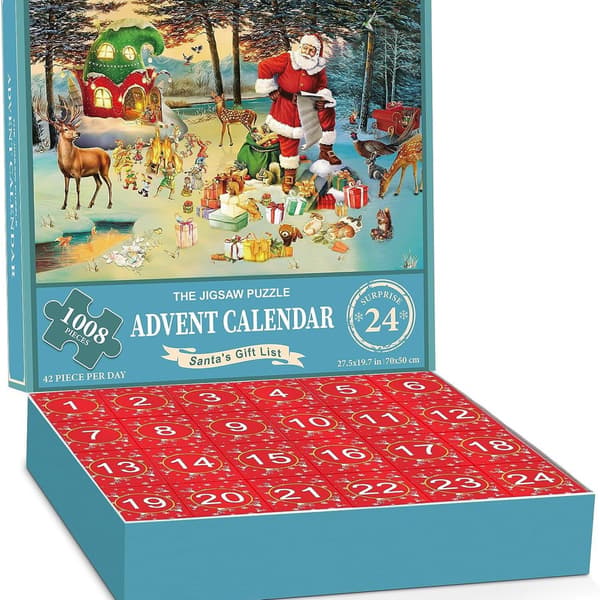 Julkalender Pussel Blind Box 24 Dagar Julnedräkning Kalender Pussel Blind Box Set Present För Barn M