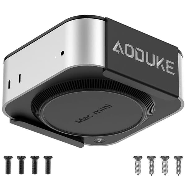 AJM4-B til Mac Mini M4/M4 Pro Mini PC Stand Aluminium Legering Under Bord Monteringsbeslag