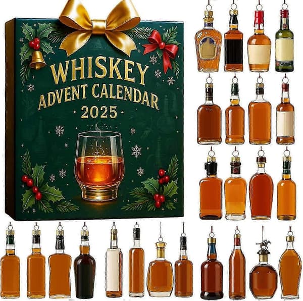 Whisky julekalender 2025 med 24 premium smagsprøver til nedtælling