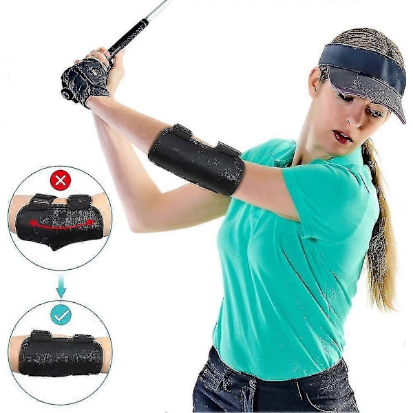 Golf Svingträning Hjälpmedel Armbåge, Golf Svingtränare, Rak Arm Golf Träning Hjälpmedel Med Tik-tok Ljudmeddelanden, Hållningskorrigerande Stöd Av Golf S