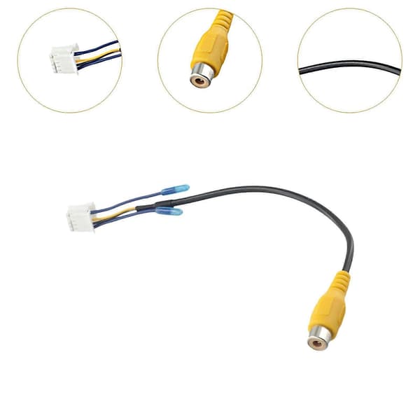 2 Generisk bilstereo radio RCA-plugg bil RCA reversering bak