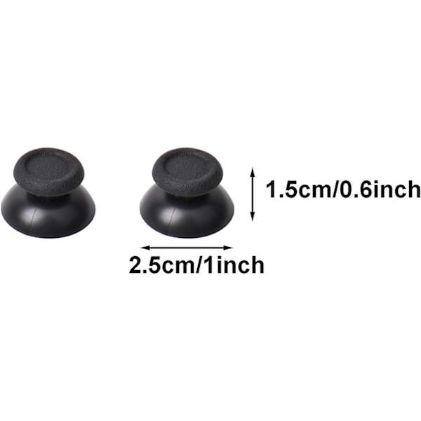 6 par (12 stk) erstatnings-joystick-tommelfingergrepslokk for Playstation 4 PS4-kontroller