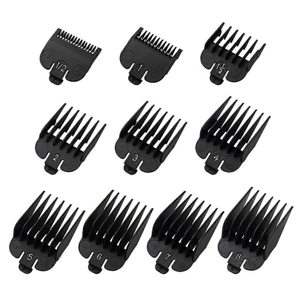 10-pack Klippskydd Set för de flesta Klippmaskiner och FX870 Klippguider Ersättning - 1/16 tum till 1 tum