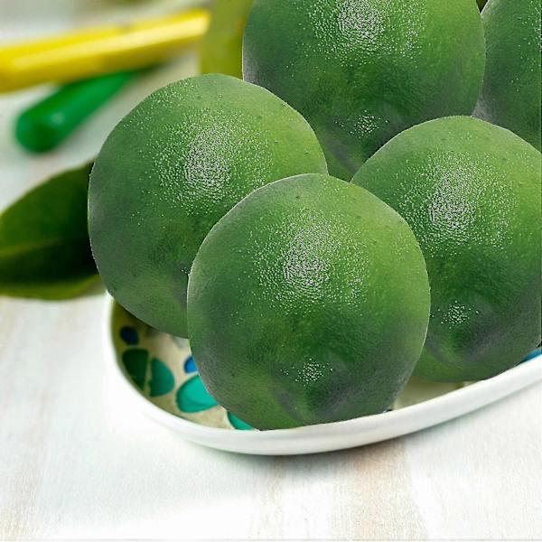 6 stk. Realistiske Kunstige Plast Lime Sitron Frukt Mat Falsk Hjemmedekor