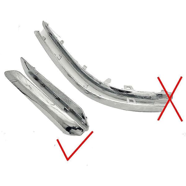 1 par bakre støtfangerstripsdeksel trim kromdekorasjon for C5 2009 2010 2011 2012
