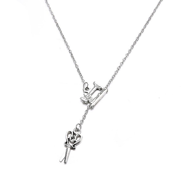Chic Halsband Saxar Sy Maskin Berlock Kedja Party Kvinnor Smycken