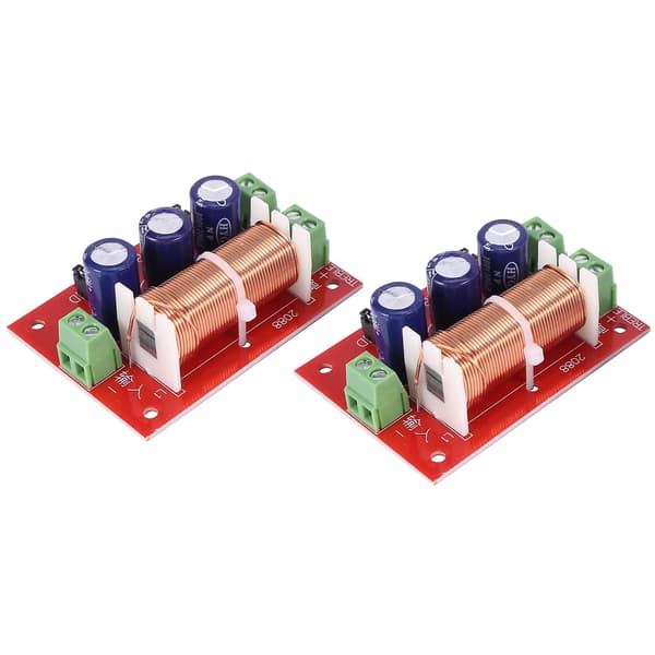 2 stk. 400W Højttaler Crossover 2-vejs Lydjustering Diskant Bas Højttalere Filter Frekvensdeler f