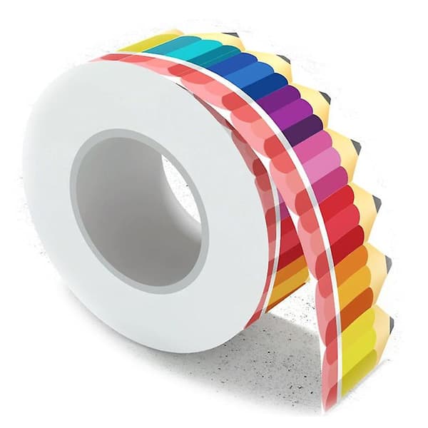 Bulletin Borders Stickers, Blyantsgrænse Trim, 65,6Ft Tilbage-Til-Skole Dekoration Grænser til Sort B
