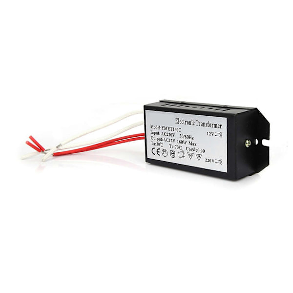 220V til 12V Elektronisk Transformator Spenningsomformer Smart Strømforsyning Driver (160W)