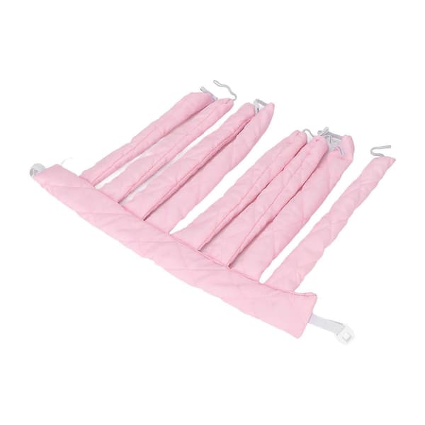 Värmelös Locktång Sovande Hår Lock Styling Roller Band för Kvinnor Flickor Extra Långt HårRosaYMMR)