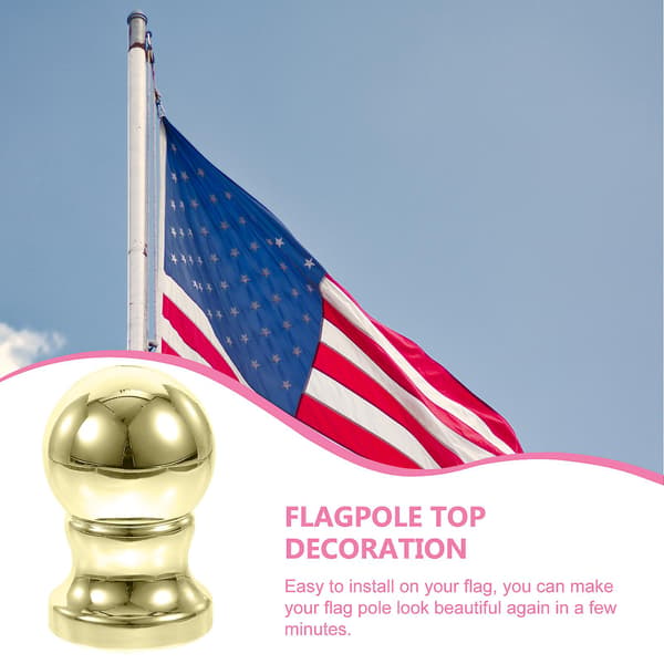 Flagstangsfane Topper Kugle Flagstang Topper Ornament Flagstang Top Udskiftning